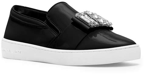 michael kors shoes black patent|michael kors black slip on.